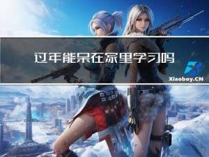 过年能呆在家里学习吗