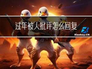 过年被人批评怎么回复