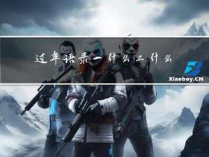 过年语录一什么二什么