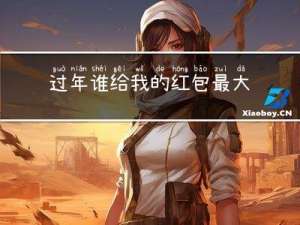 过年谁给我的红包最大呢