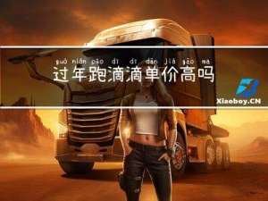 过年跑滴滴单价高吗