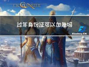 过年身份证可以加急吗