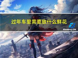 过年车里需要放什么鲜花