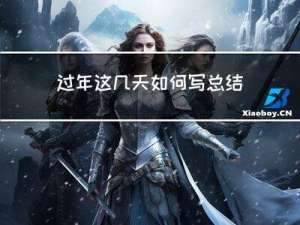 过年这几天如何写总结作文
