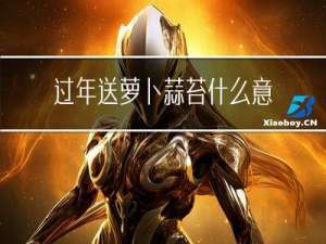 过年送萝卜蒜苔什么意思