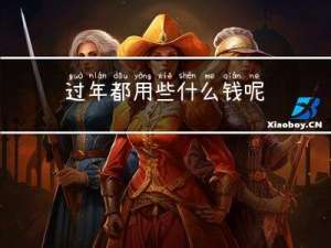 过年都用些什么钱呢