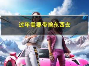 过年需要带啥东西去