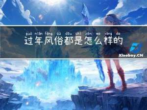 过年风俗都是怎么样的作文