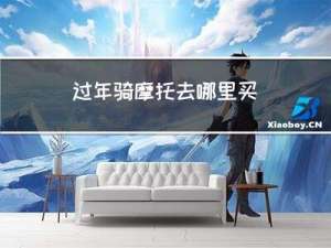 过年骑摩托去哪里买
