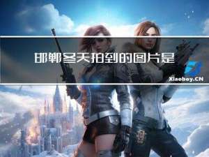 邯郸冬天拍到的图片是