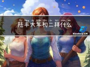 陆丰大年初二拜什么
