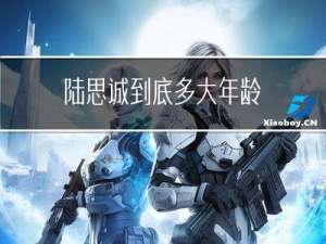 陆思诚到底多大年龄