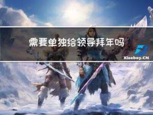 需要单独给领导拜年吗