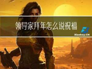 领导家拜年怎么说祝福语