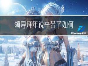 领导拜年说辛苦了如何回复