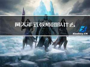黄大年式教师团队什么级别