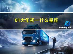 01大年初一什么星座