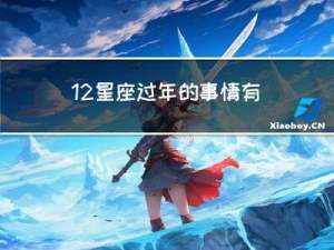 12星座过年的事情有哪些