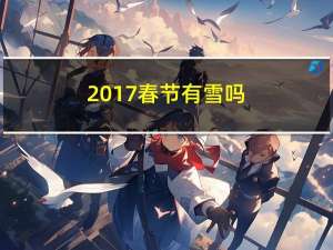 2017春节有雪吗