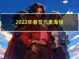 2022年春节元素海报