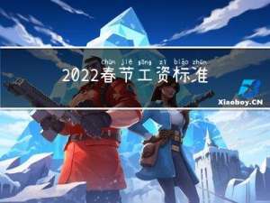 2022春节工资标准是