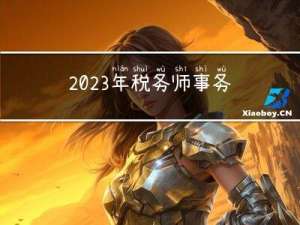 2023年税务师事务所行业研究报告