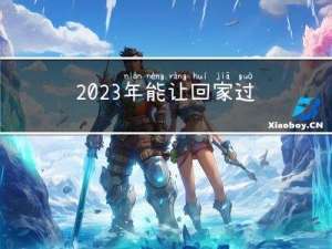 2023年能让回家过年吗