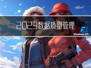 2023-数据质量管理方法总结