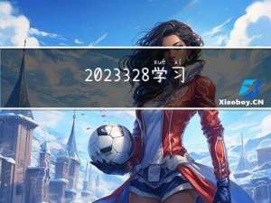 2023.3.28 学习总结