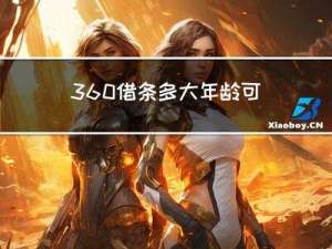 360借条多大年龄可申请