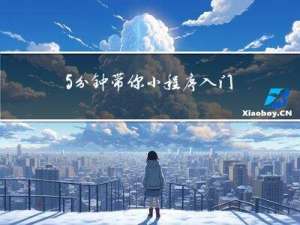5 分钟带你小程序入门 [实战总结分享]