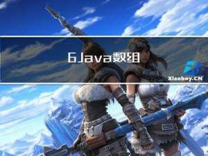 6.Java数组