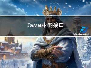 Java中的接口