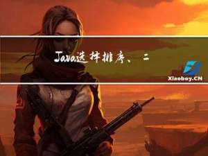 Java选择排序、二分查找