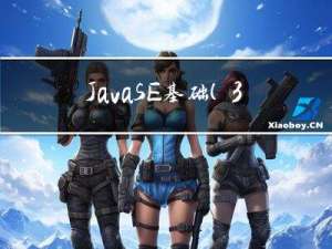 Java SE 基础(3) Java语言概述