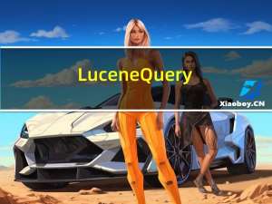 Lucene Query Parser 语法