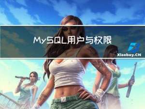 MySQL用户与权限管理