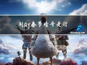 Olay春节暗号是什么