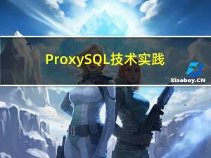 ProxySQL技术实践分享