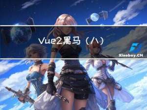 Vue2-黑马（八）