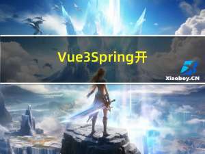 Vue3+Spring开发实战
