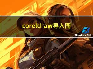 coreldraw导入图片的快捷键 coreldraw导入图片怎么去白色背景