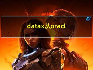 datax 从oracle迁移到es中