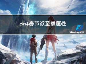 dnf春节双至尊属性