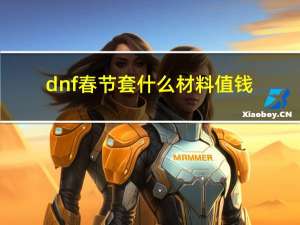 dnf春节套什么材料值钱