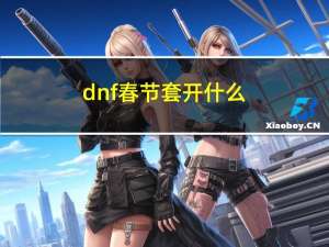 dnf春节套开什么