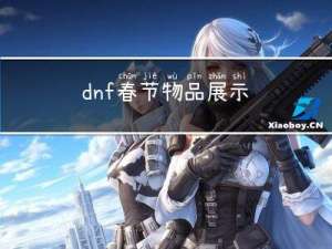 dnf春节物品展示