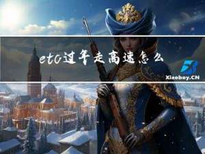etc过年走高速怎么办