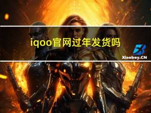 iqoo官网过年发货吗