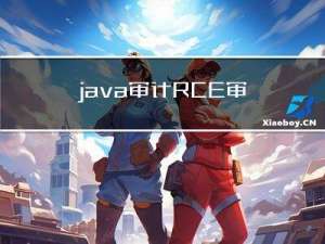 java审计-RCE审计